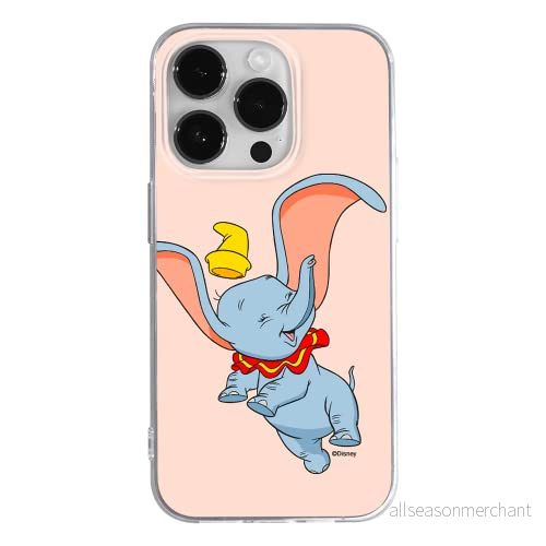 ERT GROUP mobiltelefonfodral för Apple Iphone 14 PRO originalt och officiellt licensierat Disney mönster Dumbo 015 optimalt anpassad till formen på mobiltelefonen, fodral tillverkad av TPU plast 5905131921659
