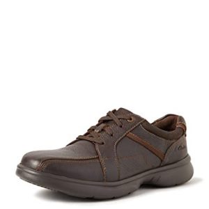 Clarks Bradley Walk Oxford för män, Brun tumlad, 10.5 Wide 5059304178071 Clarks Bradley Walk Oxford för män, Brun tumlad, 10.5 Wide 5059304178071