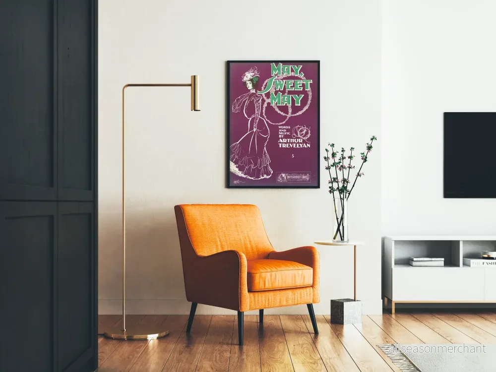 Vintageposter May Sweet May - Retro väggdekoration - Bild 2