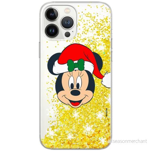 ERT GROUP mobiltelefonfodral för Apple Iphone 5/5S/SE originalt och officiellt licensierat Disney mönster Minnie 061 Vit optimalt anpassad till formen på mobiltelefonen, med glitter overflow effekt 5903932081480