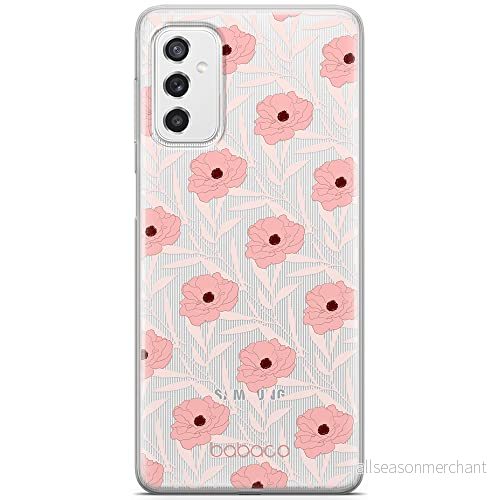 ERT GROUP mobiltelefonfodral för Samsung M52 5G originalt och officiellt licensierat Babaco mönster Flowers 017 optimalt anpassad till formen på mobiltelefonen, gedeeltelijk transparant 5904805492969