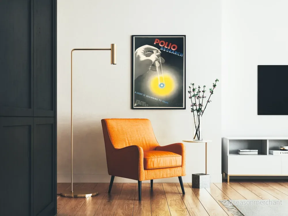 Vintageposter Söker Polio Lumière Född - Bild 2
