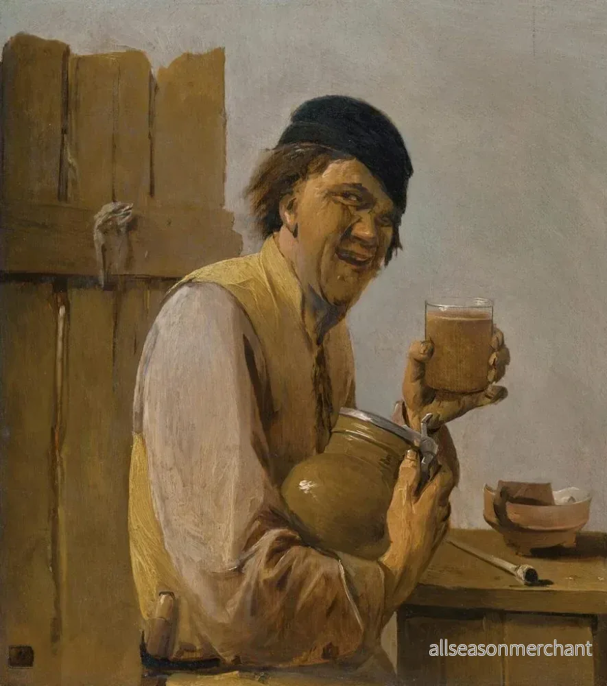 Målning Le buveur - Abraham Diepraam | Konsttryck - Bild 2