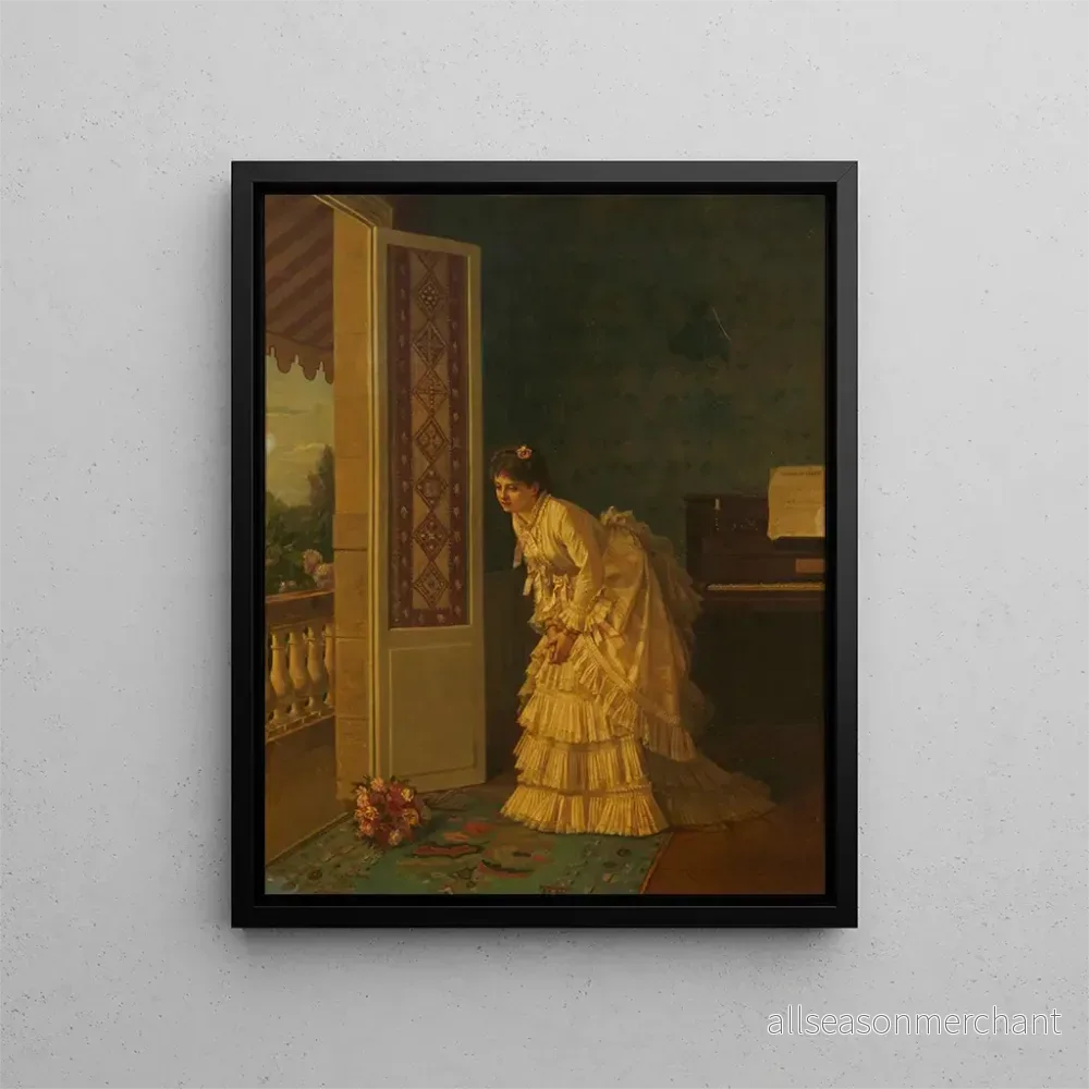 Målning Le bouquet surprise – Auguste Toulmouche | Konsttryck Målning Le bouquet surprise – Auguste Toulmouche | Konsttryck