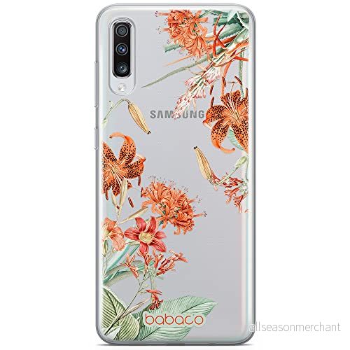 ERT GROUP mobiltelefonfodral för Samsung A70 originalt och officiellt licensierat Babaco mönster Flowers 057 optimalt anpassad till formen på mobiltelefonen, gedeeltelijk transparant 5905131363176