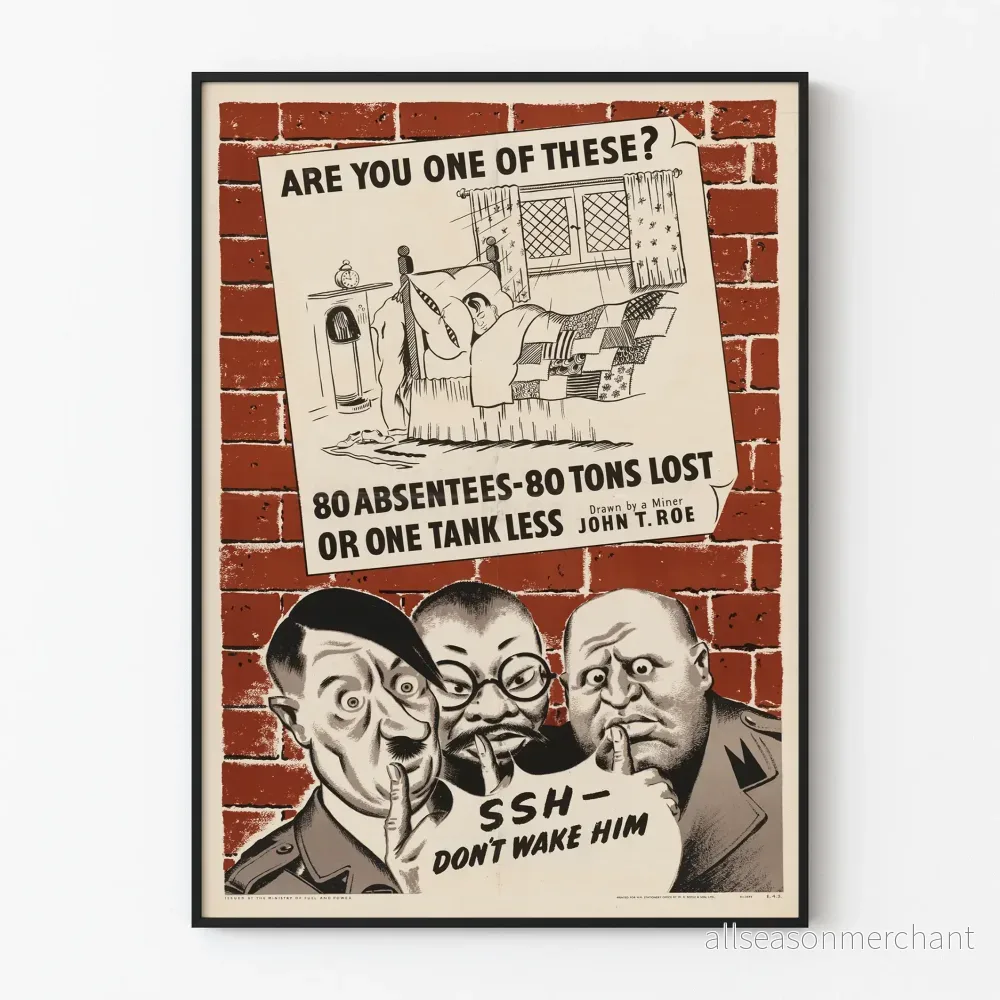 Vintage propagandaposter ‘Är du en av dessa?’,"Affiche