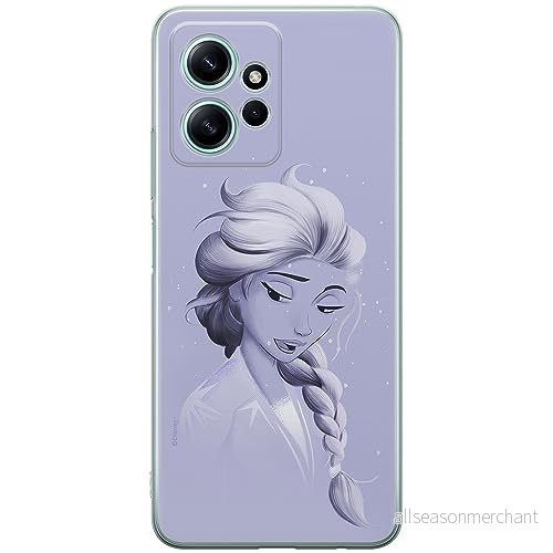 ERT GROUP mobiltelefonfodral för Xiaomi REDMI NOTE 12 4G originalt och officiellt licensierat Disney mönster Elsa 013 optimalt anpassad till formen på mobiltelefonen, fodral tillverkad av TPU plast 5905511936204