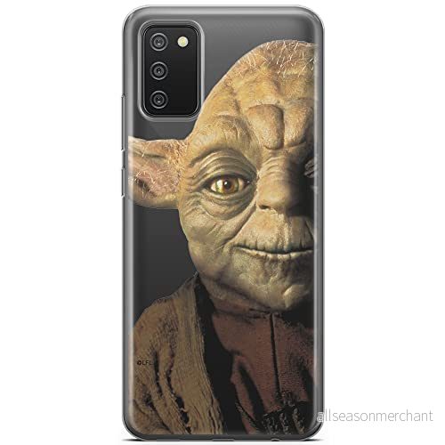 ERT GROUP mobiltelefonfodral för Samsung A02S originalt och officiellt licensierat Star Wars mönster Yoda 004 optimalt anpassad till formen på mobiltelefonen, gedeeltelijk transparant 5903040238165