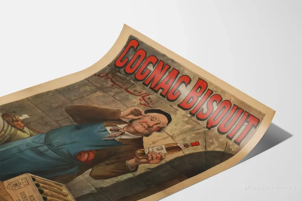 Vintageposter Cognac Bisquit Dubouché Dekorativ - Bild 3