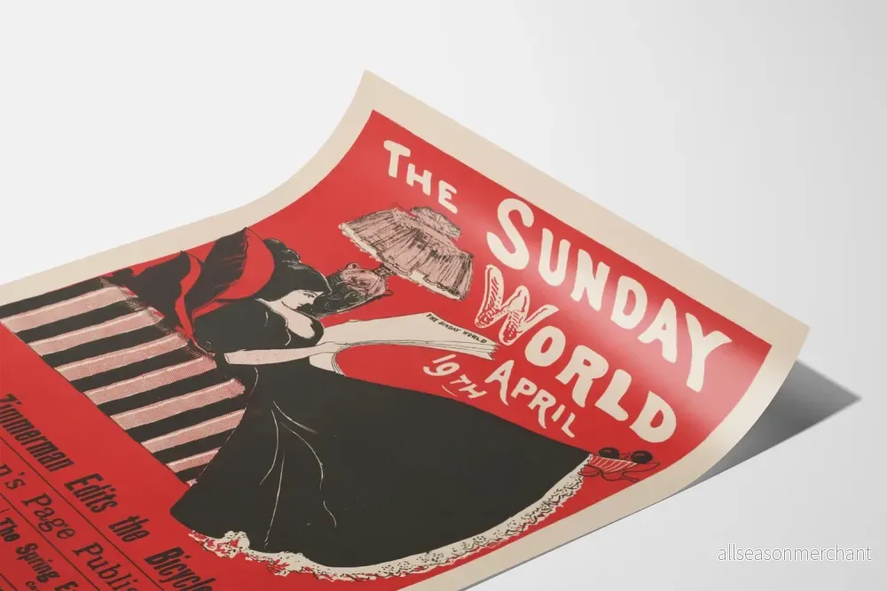 Vintageposter The Sunday World - 19 april - Bild 3