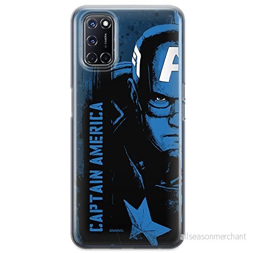 ERT GROUP mobiltelefonfodral för Oppo A92/ A72/ A52 originalt och officiellt licensierat Marvel mönster Captain America 010 anpassad till formen på mobiltelefonen, fodral tillverkad av TPU plast 5903040209790
