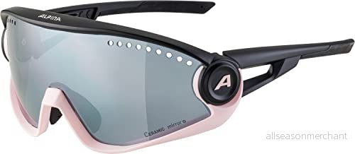 ALPINA Unisex Vuxna, 5W1NG Sportglasögon, light rose black matt/black, One Size 4003692303936