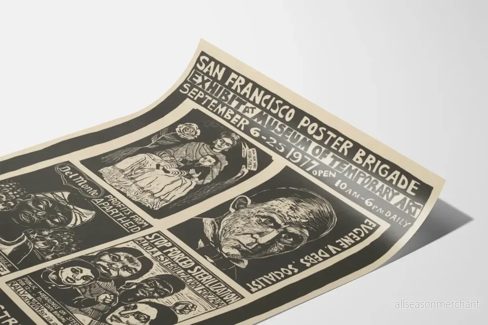 Vintageaffisch San Francisco Poster Brigade - Utställning 1977 Museum of Temporary Art - Bild 3