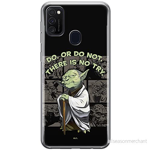 ERT GROUP mobiltelefonfodral för Samsung M21 originalt och officiellt licensierat Star Wars mönster Yoda 007 optimalt anpassad till formen på mobiltelefonen, fodral tillverkad av TPU plast 5903537839288