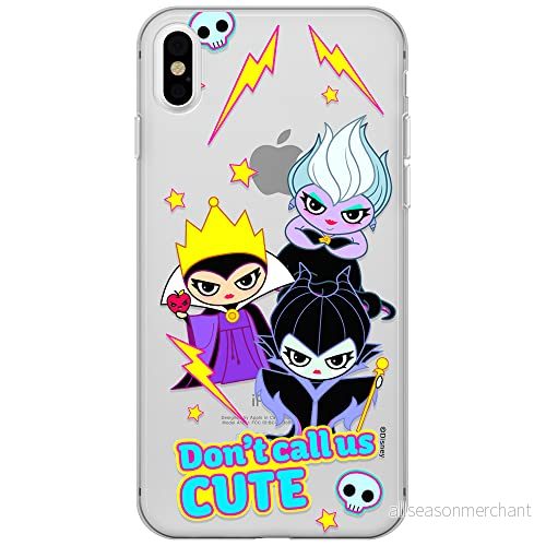 ERT GROUP mobiltelefonfodral för Iphone X/XS originalt och officiellt licensierat Disney mönster Villains 003 optimalt anpassad till formen på mobiltelefonen, gedeeltelijk transparant 5905131376145