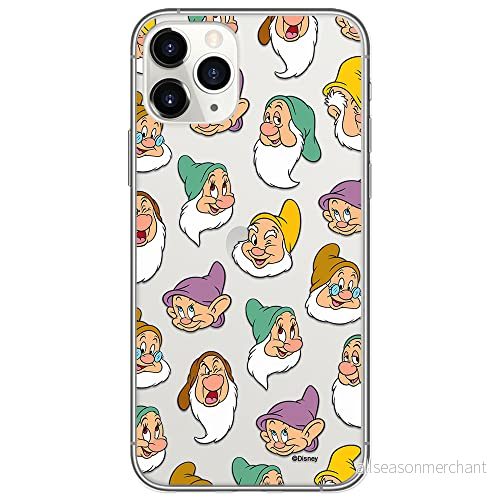 ERT GROUP mobiltelefonfodral för Iphone 11 PRO MAX originalt och officiellt licensierat Disney mönster Snow White and the Seven Dwarfs 015, gedeeltelijk transparant 5905131775597