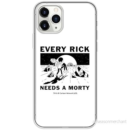 ERT GROUP mobiltelefonfodral för Iphone 11 PRO MAX originalt och officiellt licensierat Rick and Morty mönster & 045, fodral tillverkad av TPU plast 5905795049317