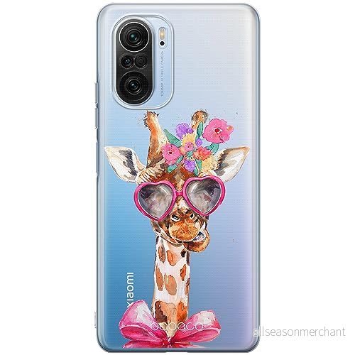 ERT GROUP mobiltelefonfodral för Xiaomi MI 11i/ REDMI K40/K40 PRO/POCO F3/ F3 PRO originalt och officiellt licensierat Babaco mönster Giraffe 002, gedeeltelijk transparant 5905511891381