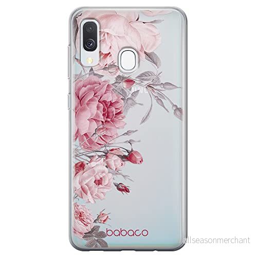 ERT GROUP mobiltelefonfodral för Samsung A40 originalt och officiellt licensierat Babaco mönster Flowers 059 optimalt anpassad till formen på mobiltelefonen, gedeeltelijk transparant 5905131372710