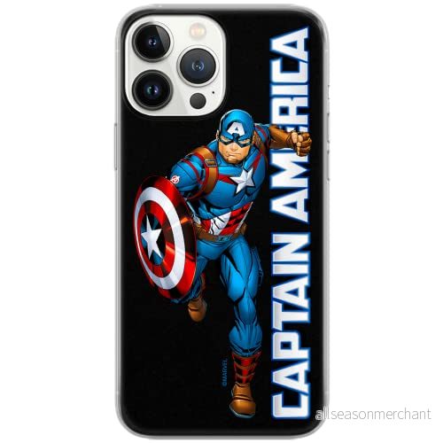 ERT GROUP mobiltelefonfodral för Huawei P30 Lite originalt och officiellt licensierat Marvel mönster Captain America 030 Vit anpassad till formen på mobiltelefonen, fodral tillverkad av TPU plast 5904805323607