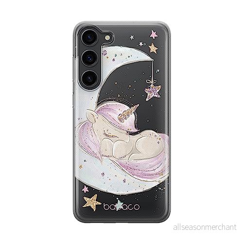 ERT GROUP mobiltelefonfodral för Samsung S23 PLUS originalt och officiellt licensierat Babaco mönster Unicorn 003 optimalt anpassad till formen på mobiltelefonen, gedeeltelijk transparant 5905511443436