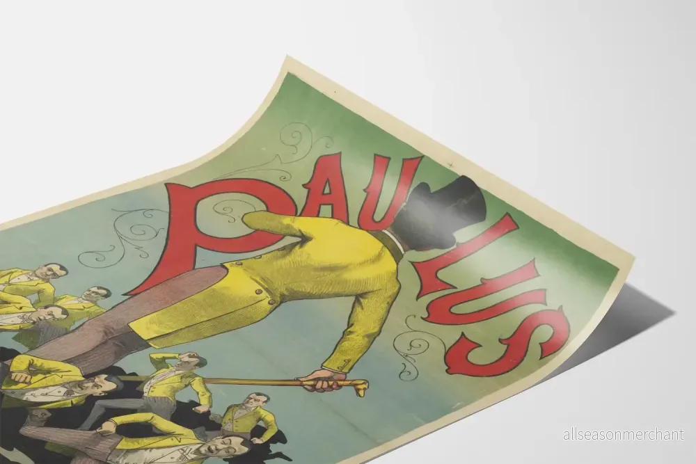 Vintageposter av Paulus dansare i gul kostym - Bild 3