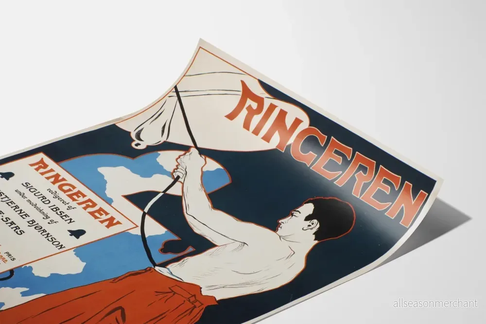 Vintageposter RINGERE - Konstnärlig väggdekoration i retrostil - Bild 3