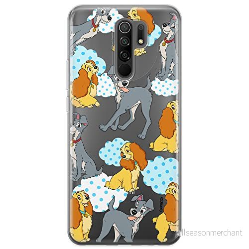 ERT GROUP mobiltelefonfodral för Xiaomi REDMI 9 originalt och officiellt licensierat Disney mönster Lady and the Tramp 004 optimalt anpassad till formen på mobiltelefonen, gedeeltelijk transparant 5905131774323