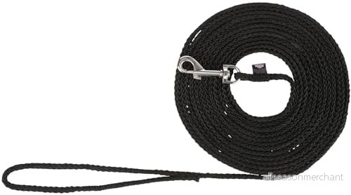 Trixie Tracking lead round S M: 10 m/ø 5 mm black 4011905197616