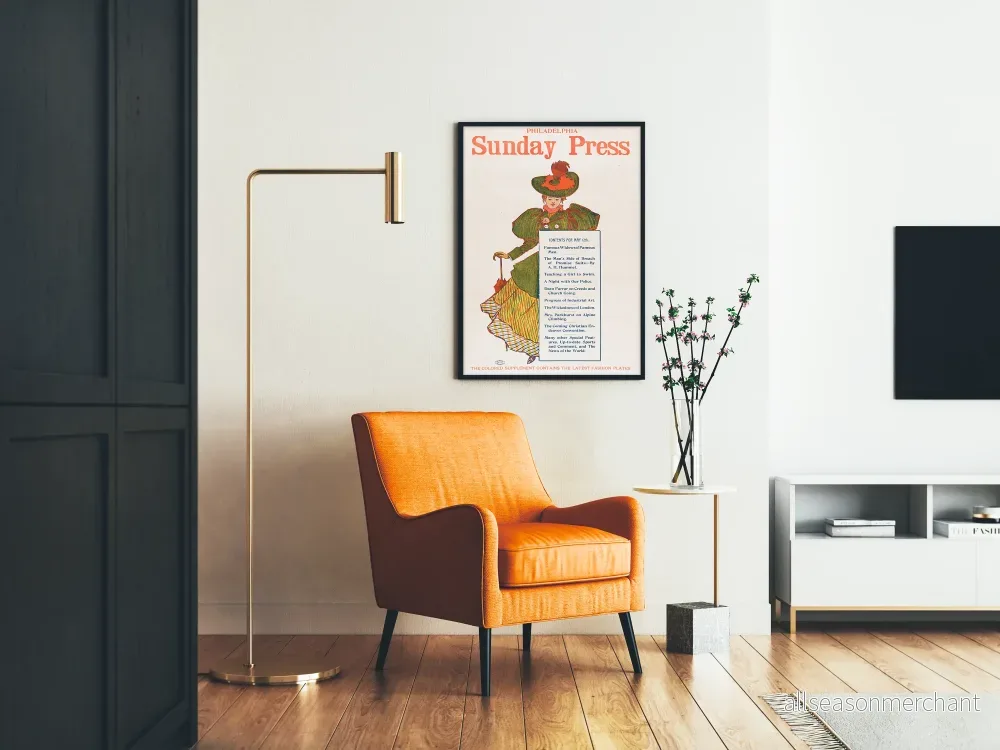 Vintageposter Philadelphia Sunday Press 10 maj - Bild 2