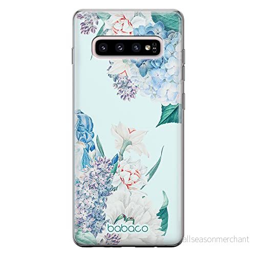 ERT GROUP mobiltelefonfodral för Samsung S10 PLUS originalt och officiellt licensierat Babaco mönster Flowers 027 optimalt anpassad till formen på mobiltelefonen, fodral tillverkad av TPU plast 5905131266583