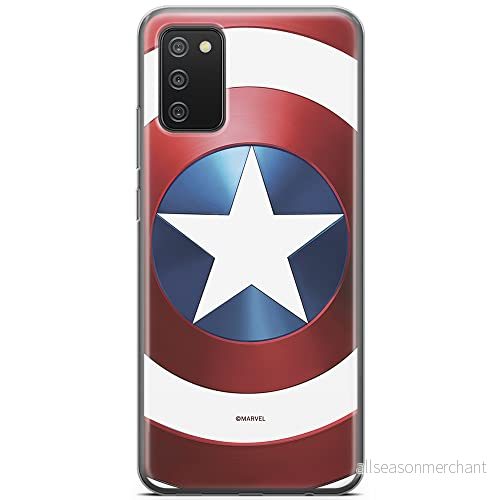 ERT GROUP mobiltelefonfodral för Samsung A02S originalt och officiellt licensierat Marvel mönster Captain America 025 optimalt anpassad till formen på mobiltelefonen, fodral tillverkad av TPU plast 5903040226995