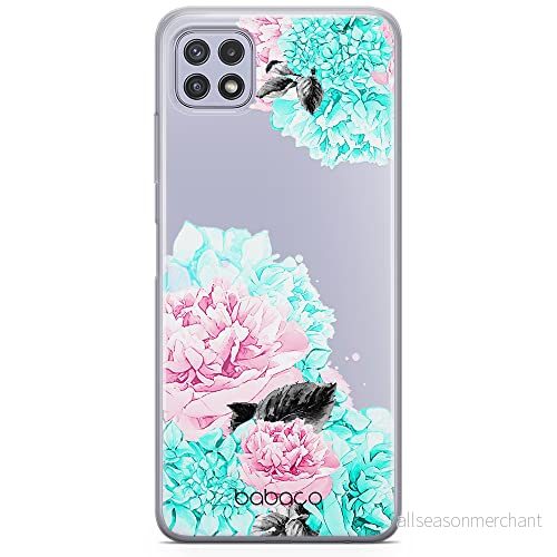ERT GROUP mobiltelefonfodral för Samsung A22 5G originalt och officiellt licensierat Babaco mönster Flowers 002 optimalt anpassad till formen på mobiltelefonen, gedeeltelijk transparant 5904805385155