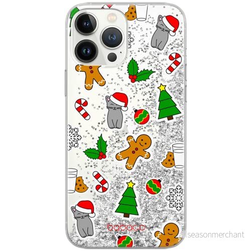 ERT GROUP mobiltelefonfodral för Apple Iphone XR originalt och officiellt licensierat Babaco mönster Winter 006 Vit optimalt anpassad till formen på mobiltelefonen, med glitter overflow effekt 5903932055573
