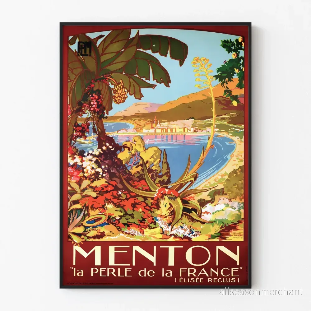 Menton | Konsttryck av äldre Poster