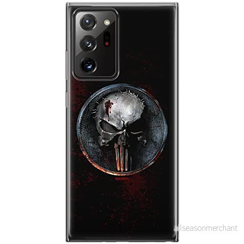 ERT GROUP mobiltelefonfodral för Samsung GALAXY NOTE 20 ULTRA originalt och officiellt licensierat Marvel mönster Punisher 004 anpassad till formen på mobiltelefonen, fodral tillverkad av TPU plast 5903040356364