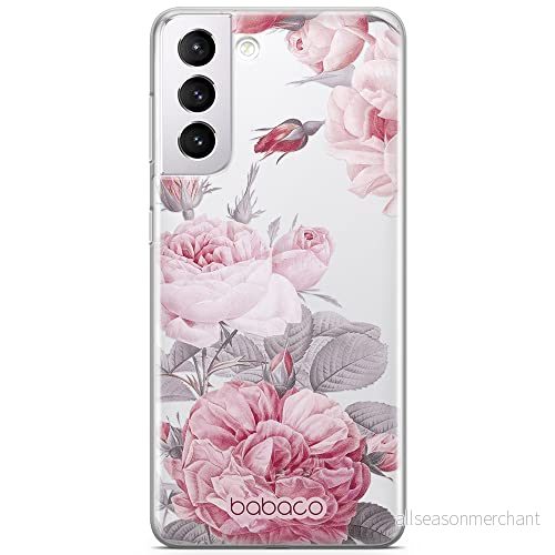 ERT GROUP mobiltelefonfodral för Samsung S21 PLUS originalt och officiellt licensierat Babaco mönster Flowers 050 optimalt anpassad till formen på mobiltelefonen, gedeeltelijk transparant 5905131348142