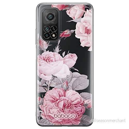 ERT GROUP mobiltelefonfodral för Xiaomi MI 10T 5G / PRO originalt och officiellt licensierat Babaco mönster Flowers 050 anpassad till formen på mobiltelefonen, gedeeltelijk transparant 5905131348180