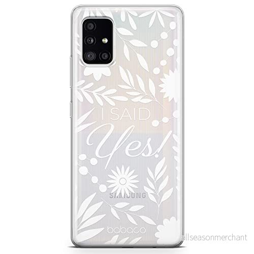 ERT GROUP mobiltelefonfodral för Samsung A51 originalt och officiellt licensierat Babaco mönster I said Yes! 002 Vit optimalt anpassad till formen på mobiltelefonen, gedeeltelijk transparant 5904805772344