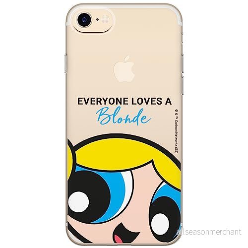 ERT GROUP mobiltelefonfodral för Iphone 7/8/ SE 2/ 3 originalt och officiellt licensierat The Powerpuff Girls mönster 012, gedeeltelijk transparant 5905511961510