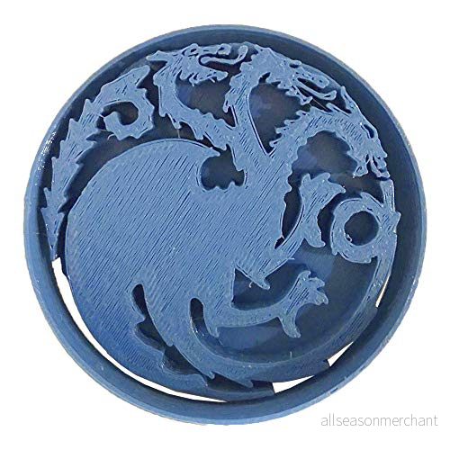 Cuticuter Game of Thrones Targaryen kakskärare, blå, 8 x 7 1,5 cm 8435534202866
