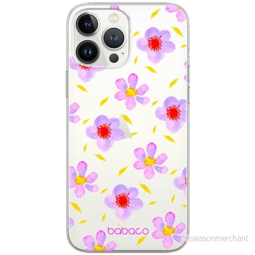 ERT GROUP mobiltelefonfodral för Samsung S10 PLUS originalt och officiellt licensierat Babaco mönster Flowers 022 Vit optimalt anpassad till formen på mobiltelefonen, gedeeltelijk transparant 5903932650822