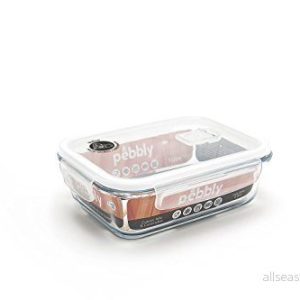 Pebbly pkv 1000rb platt/låda rektangulär av glas 1 000 ml transparent 20,4 x 15,4 7 cm 3760132811918 Pebbly pkv 1000rb platt/låda rektangulär av glas 1 000 ml transparent 20,4 x 15,4 7 cm 3760132811918