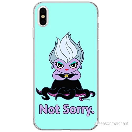 ERT GROUP mobiltelefonfodral för Iphone X/XS originalt och officiellt licensierat Disney mönster Ursula 004 optimalt anpassad till formen på mobiltelefonen, fodral tillverkad av TPU plast 5905131457639