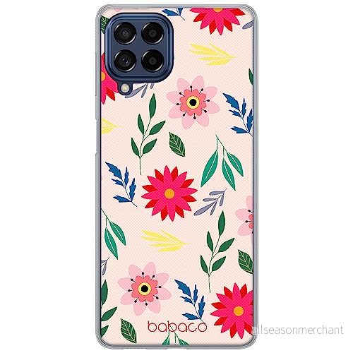 ERT GROUP mobiltelefonfodral för Samsung M33 5G originalt och officiellt licensierat Babaco mönster Flowers 010 optimalt anpassad till formen på mobiltelefonen, fodral tillverkad av TPU plast 5905511354473