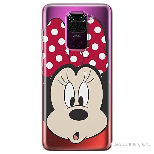 ERT GROUP mobiltelefonfodral för Xiaomi REDMI NOTE 9 originalt och officiellt licensierat Disney mönster Minnie 054 optimalt anpassad till formen på mobiltelefonen, gedeeltelijk transparant 5903537920597