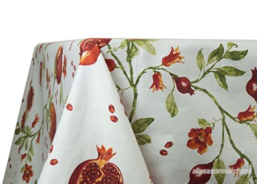 BIANCHERIAWEB Bordsduk Kök och vardagsrum Granatäpple, Tillverkad i Italy, 100% Bomull, 140 x 240 cm 8056710034486