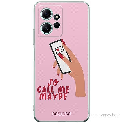 ERT GROUP mobiltelefonfodral för Xiaomi REDMI NOTE 12 4G originalt och officiellt licensierat Babaco mönster Call me maybe 001 anpassad till formen på mobiltelefonen, fodral tillverkad av TPU plast 5905511943486