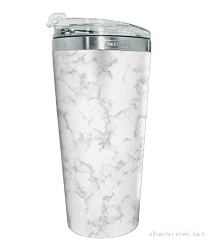 Dubbelväggig termosmugg 500 ml. vit marmor 8436588850621