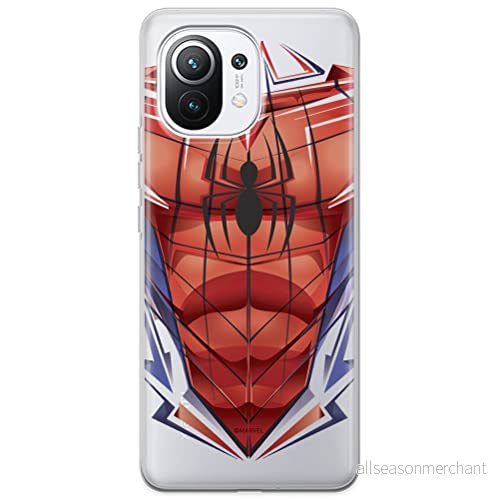 ERT GROUP mobiltelefonfodral för Xiaomi 11 originalt och officiellt licensierat Marvel mönster Spider Man 005 optimalt anpassad till formen på mobiltelefonen, gedeeltelijk transparant 5903537118253